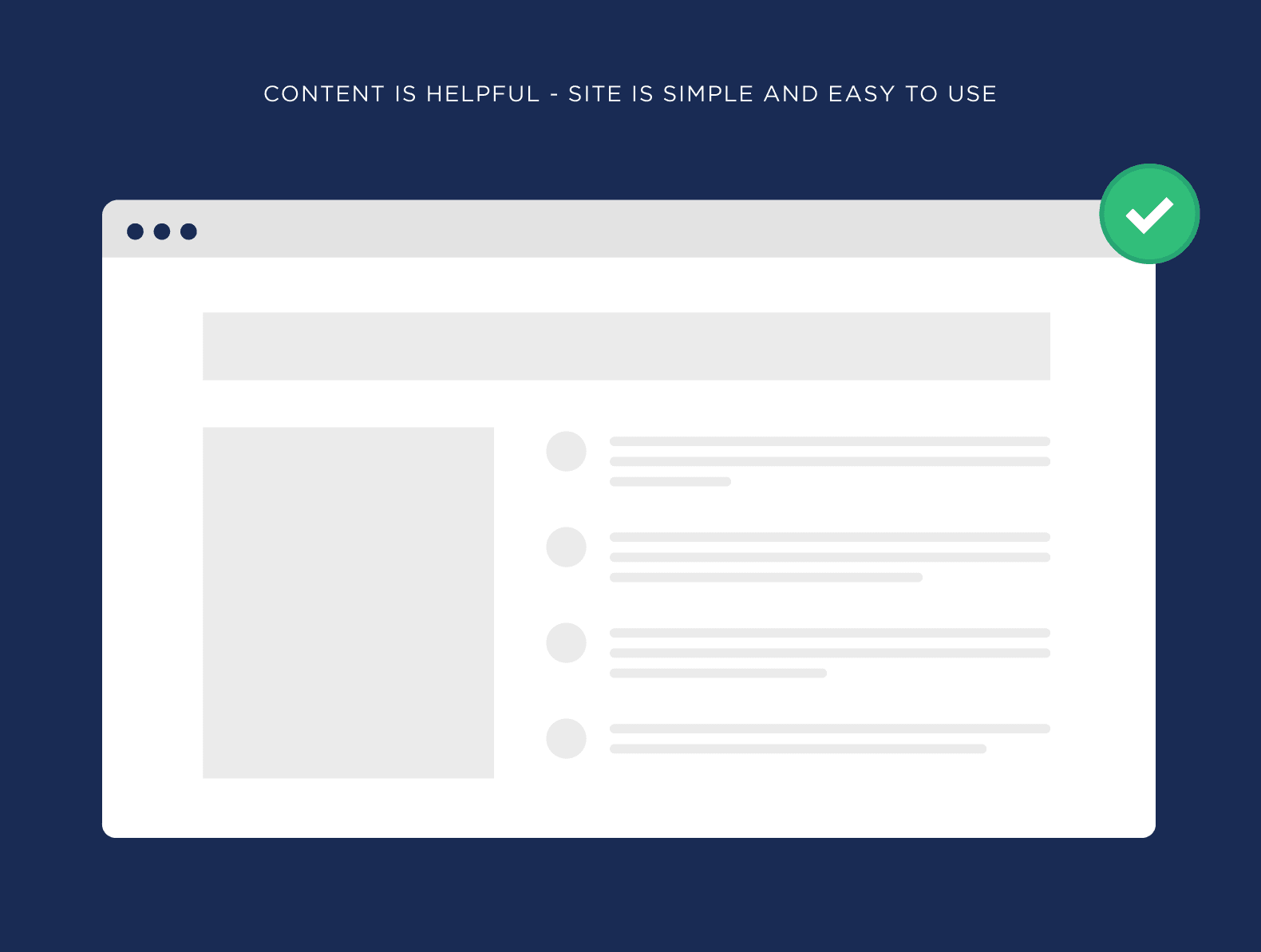 Content is helpful &ndash; Site is simple and easy to use