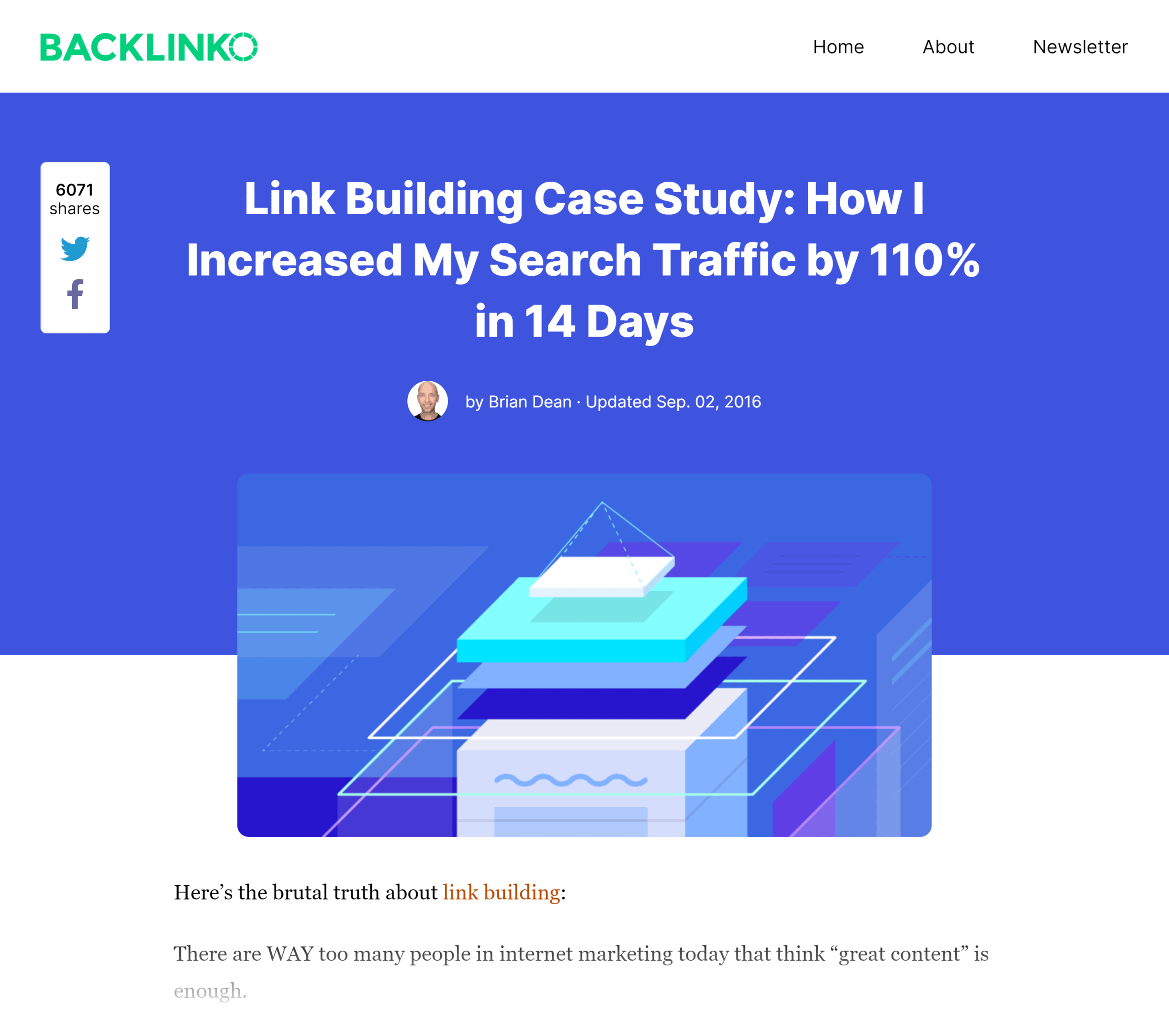 Backlinko &ndash; Skyscraper technique