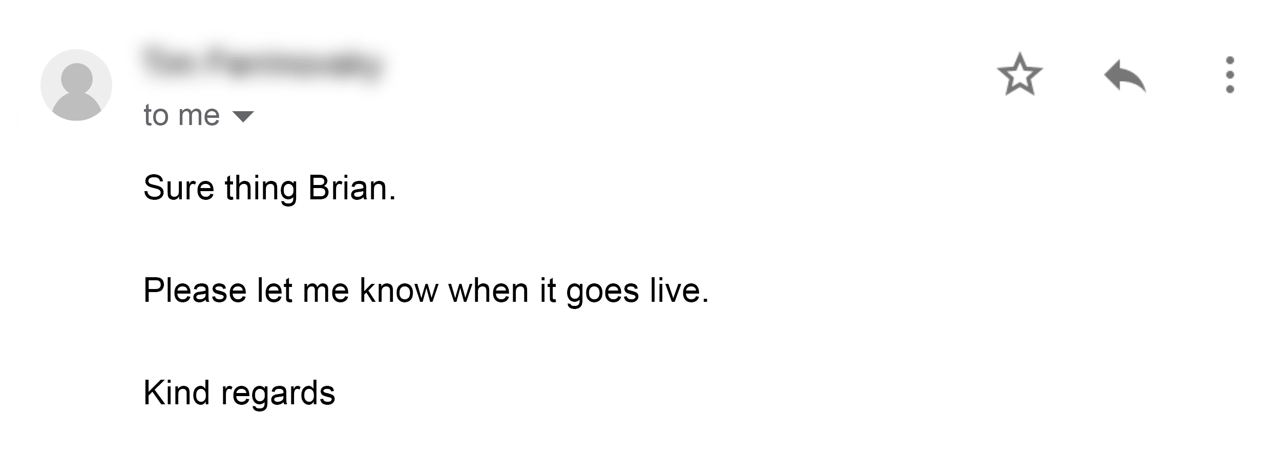 Brian's outreach email &ndash; Conversion optimization &ndash; Response
