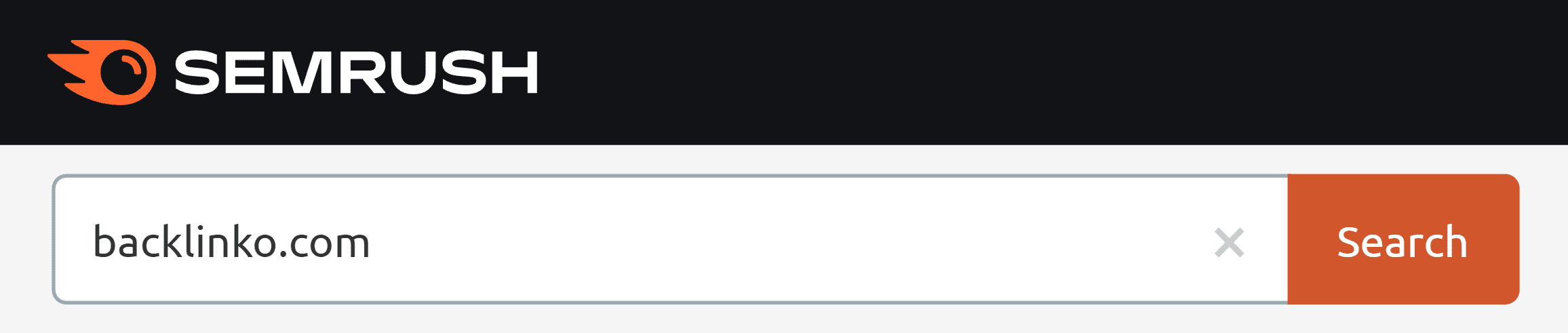Semrush &ndash; Input website