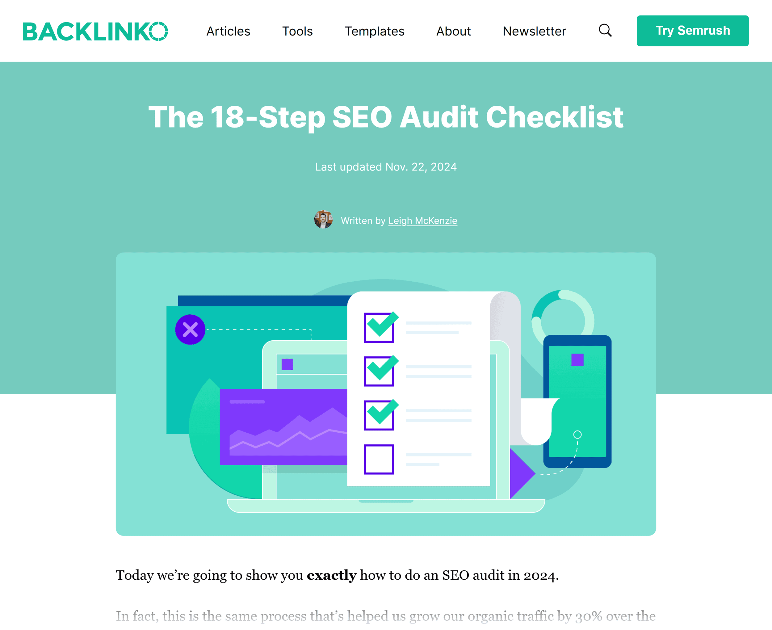 Backlinko &ndash; SEO Site Audit