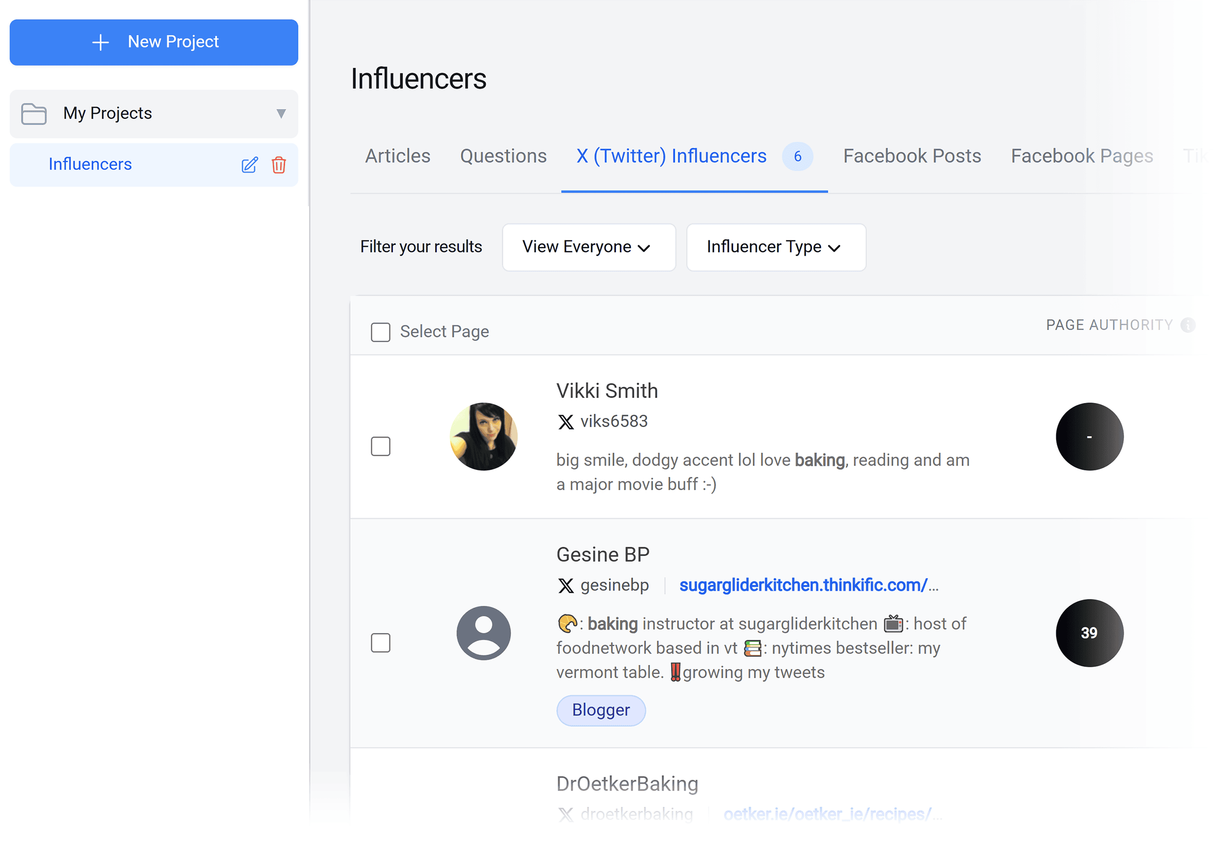 BuzzSumo &ndash; Projects