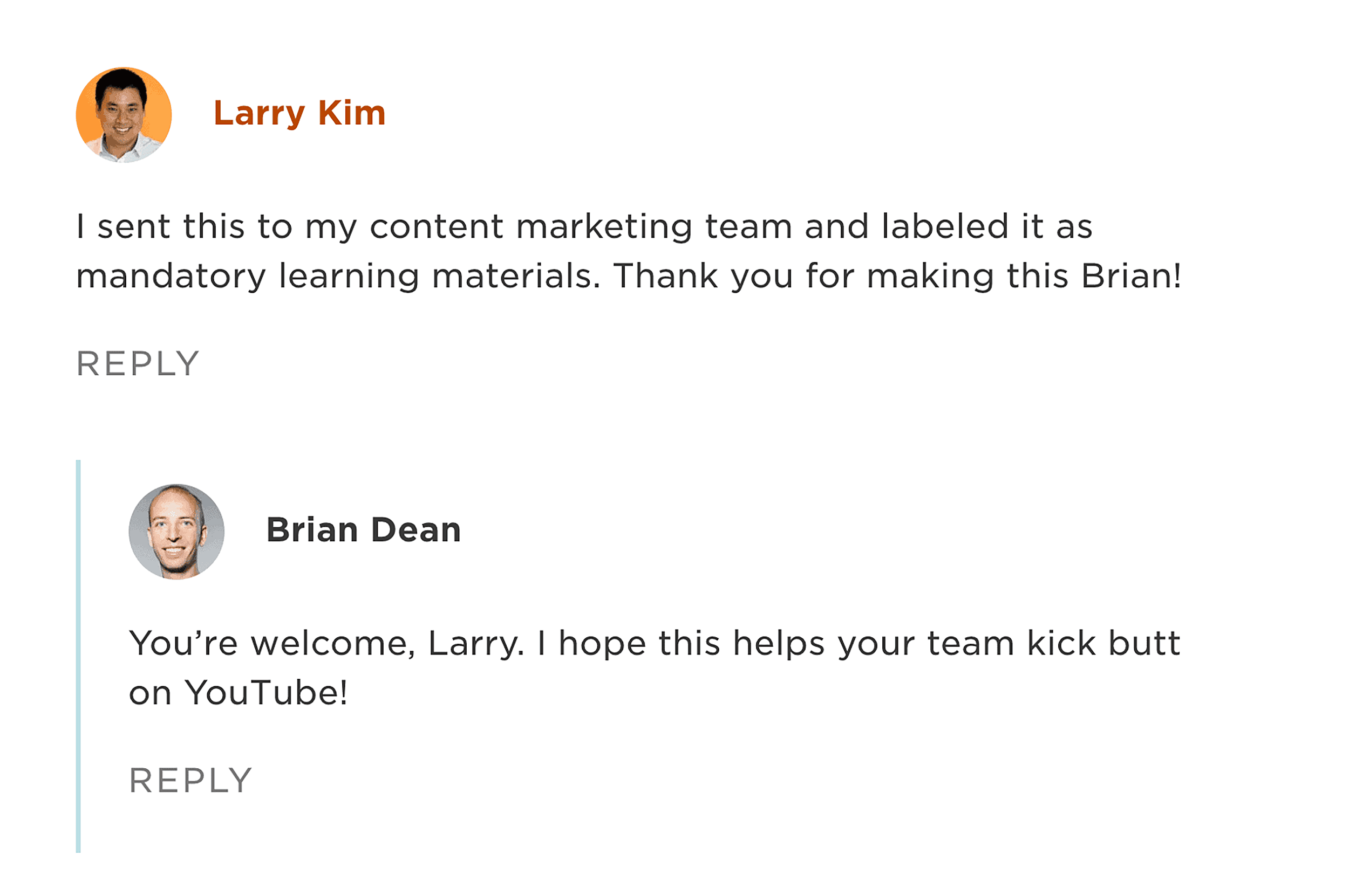 Larry Kim &ndash; Backlinko comment