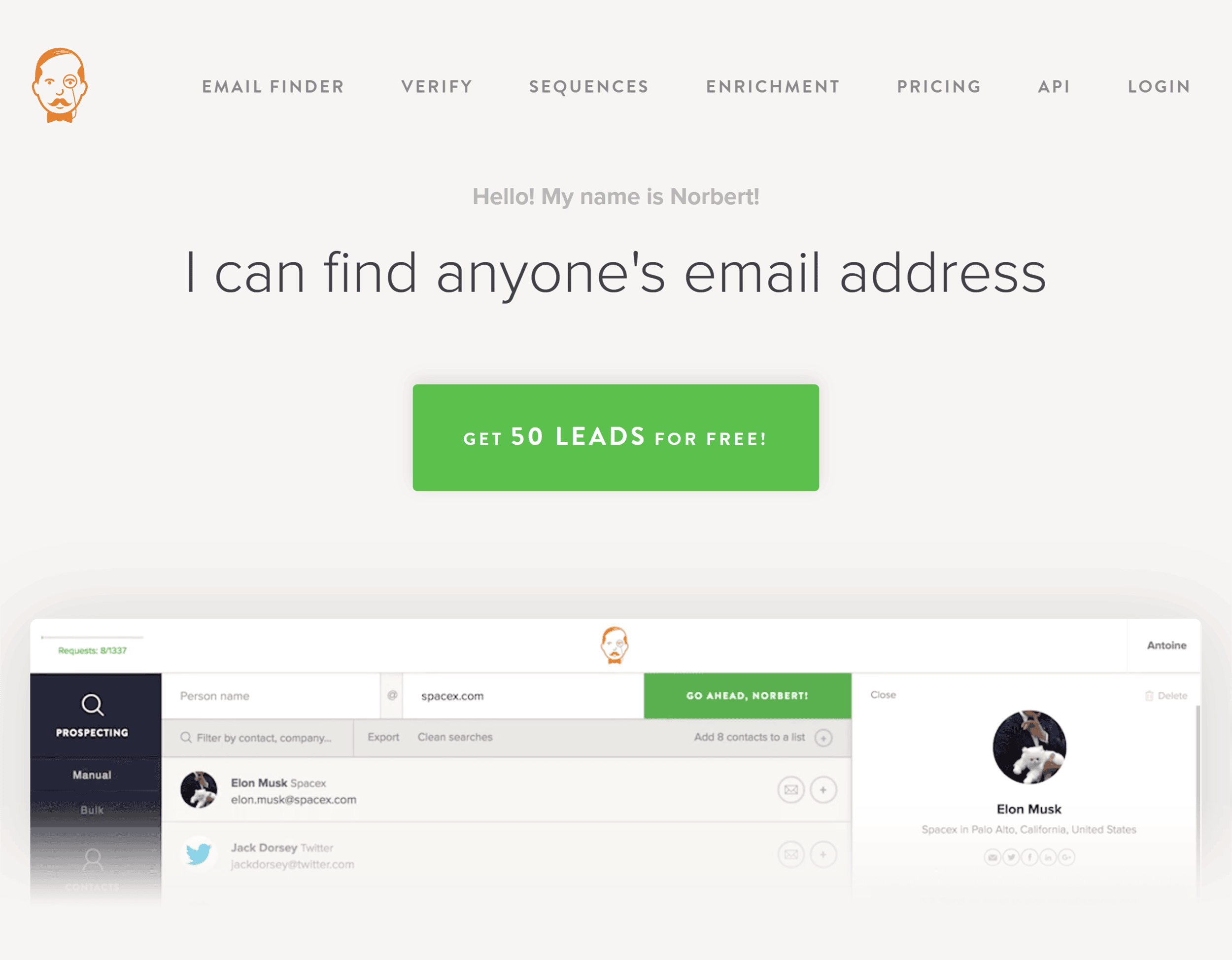 Voila Norbert &ndash; Homepage